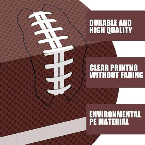 2pcs Football Tablecloth for Game Day Decorations 54x108 Inch