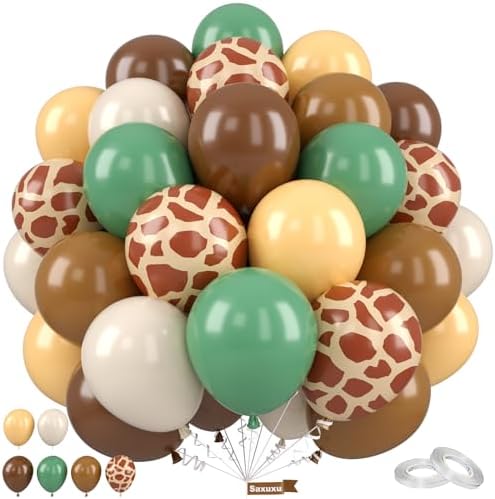 Jungle Balloons 12 Inch Animal Theme Party Decorations