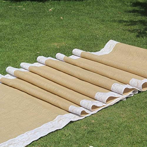 AAYU Premium Burlap Wedding Aisle Runner 40x100 Feet