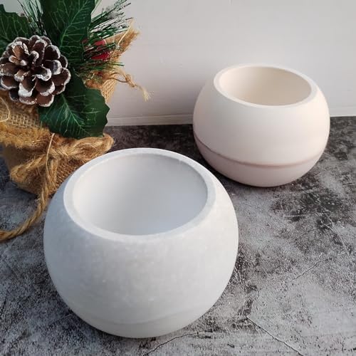 Wehous Round Candle Jar Silicone Resin Mold