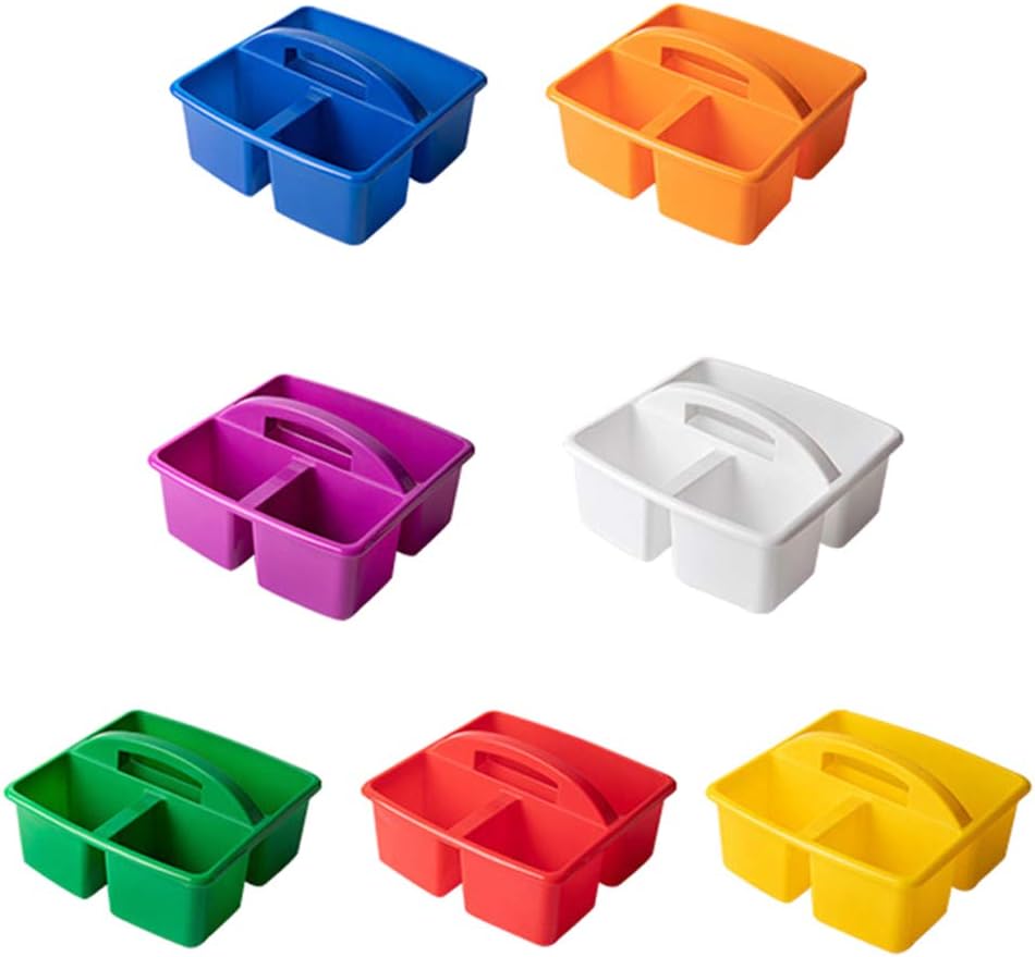 MODODO 3 Compartment Storage Basket Bin Box for Classroom and Home
