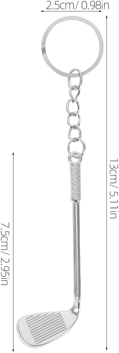 LOGOFUN 18PCS Mini Golf Keychain Alloy Set