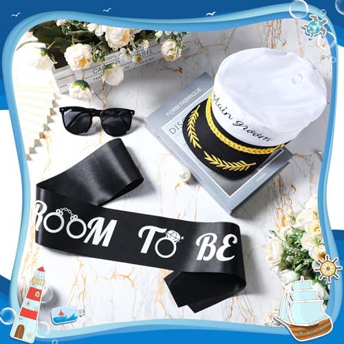 JaGely 3 Pcs Bachelor Party Accessories for Groom Set