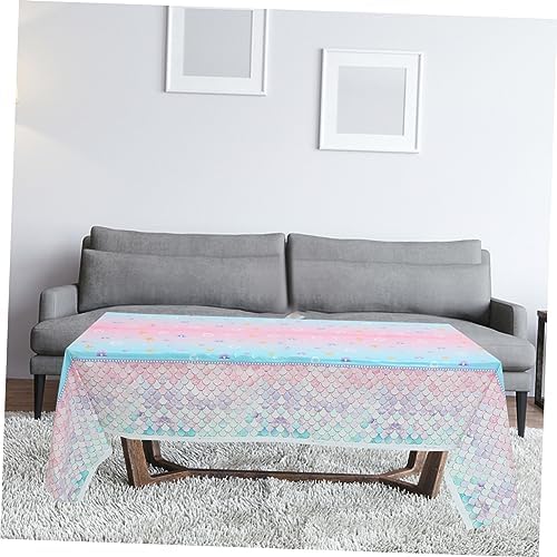 Unomor Mermaid Themed Birthday Tablecloth for Boys and Girls
