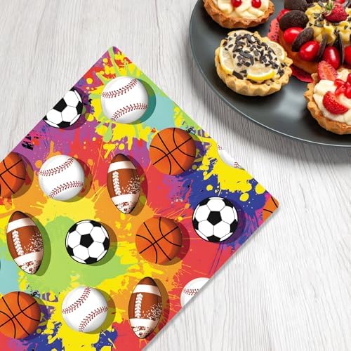 Junliang Sports Party Tablecloths 53x108 Inches