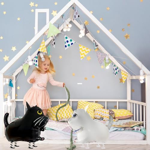 8PCS Walking Cat Balloons for Party Decorations