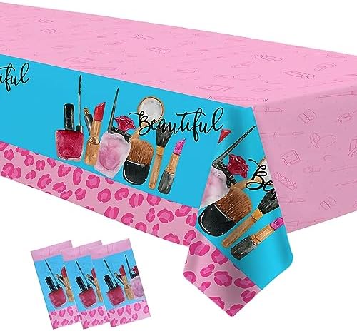 SPA Birthday Party Tablecloth Set 3 Pack 54x108 Inches