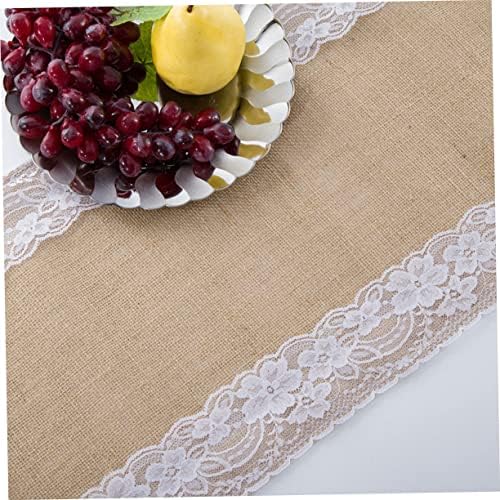 Zerodeko Rustic Lace Table Runner for Home and Parties