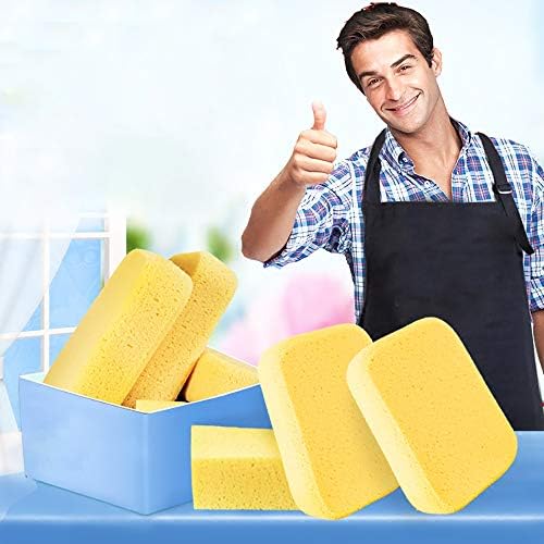 Yesland 10 Pcs Paint Sponges - Large Synthetic Sponges for Art Crafts Cleaning