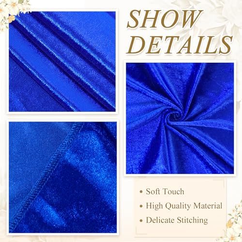 Velvet Blue Aisle Runner for Wedding 2FTx15FT Carpet Decor