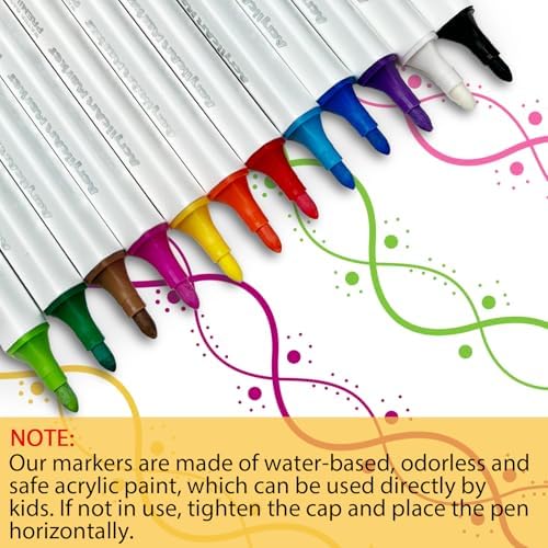 KovieDe 48 Piece Kids Paint Set with Art Supplies