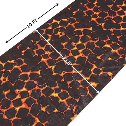 Hot Coals Aisle Runner - 10 Feet Long - Party Decor
