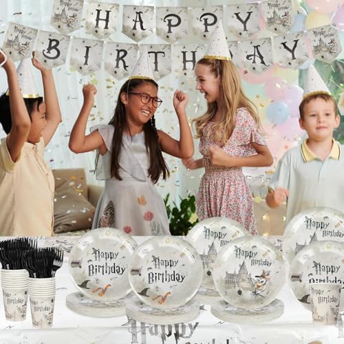 152pcs Magical Wizard Party Supplies Kit