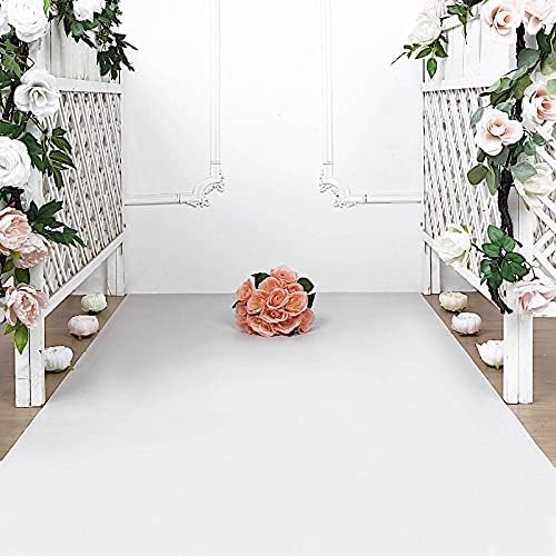 100 Feet White PVC Wedding Aisle Runner 1