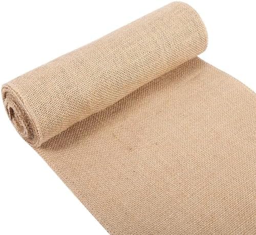50 Inch X 50 Feet Natural Burlap Aisle Runner for Wedding