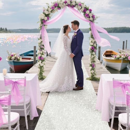 Glitter Carpet Runner Party 200 GSM Non-Woven with Adhesive