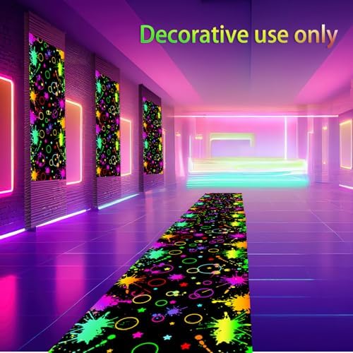 Haull 236x39 Inch Neon Dance Floor Aisle Runner