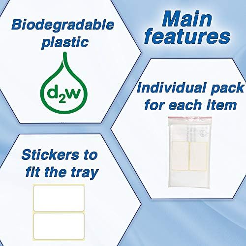 10 Pack Disposable Airplane Tray Covers Set