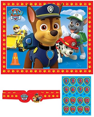 Paw Patrol Party Favor Bundle with Game and Masks