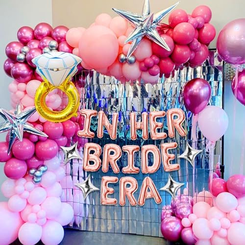 Rose Gold In Her Bride Era Balloon Banner