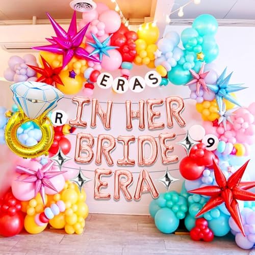 Rose Gold In Her Bride Era Balloon Banner