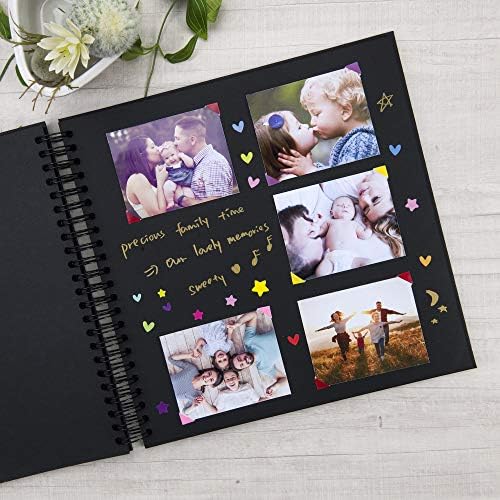 12x12 Inch Large DIY Scrapbook Photo Album with Window Cover