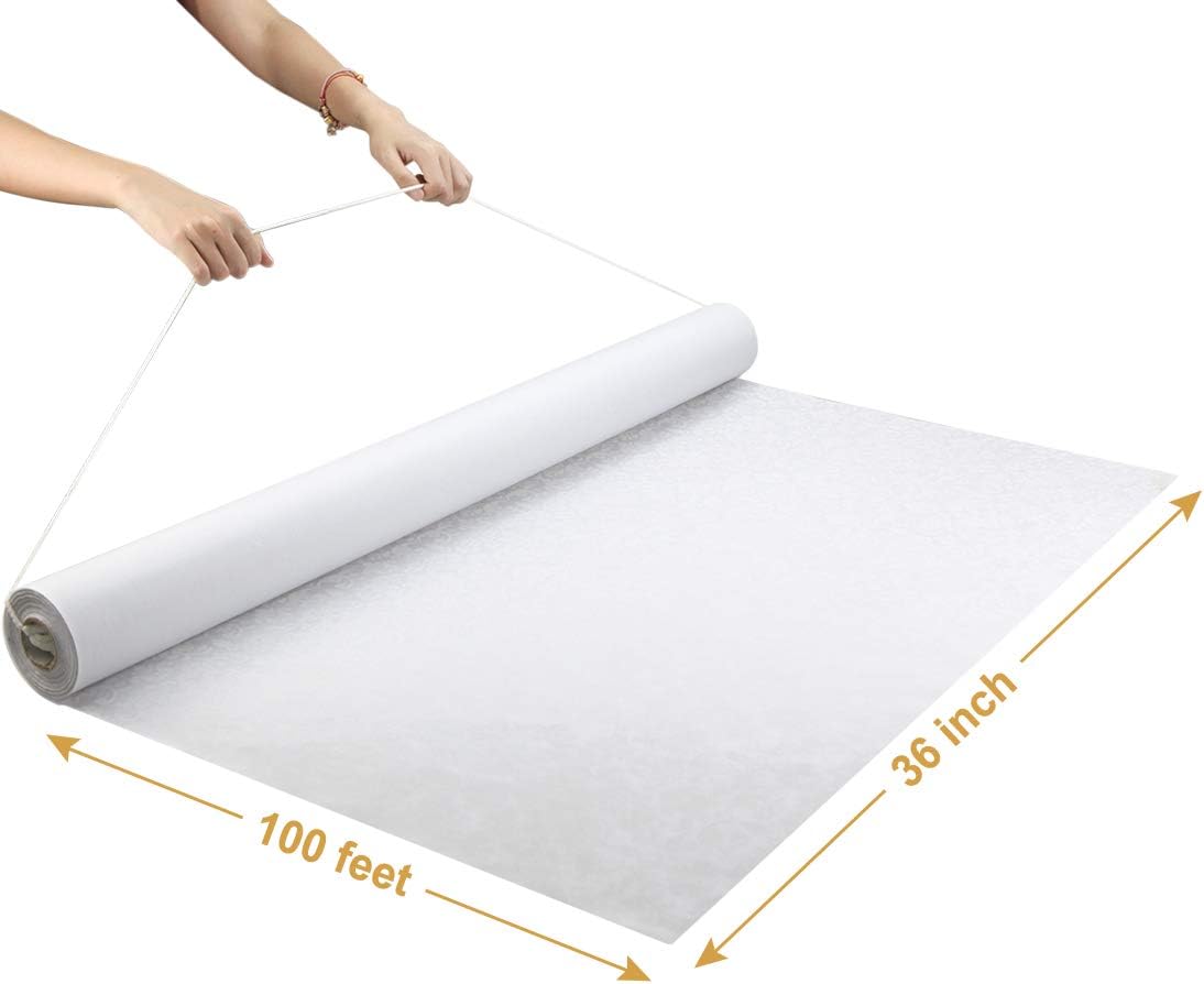 Wedding Aisle Runner 100ft X 3ft White Print