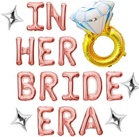 Rose Gold In Her Bride Era Balloon Banner