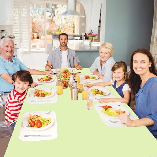 4 Pack Pastel Plastic Tablecloths 54x108 Inch Rainbow Party Decorations