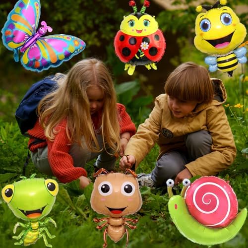 6Pcs Insect Themed Balloons Set for Parties