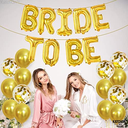 KatchOn Gold Bride To Be Balloon Set 16 Inch Pack of 23