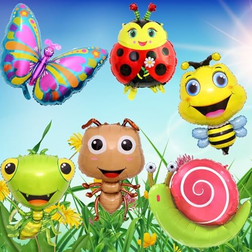 6Pcs Insect Themed Balloons Set for Parties
