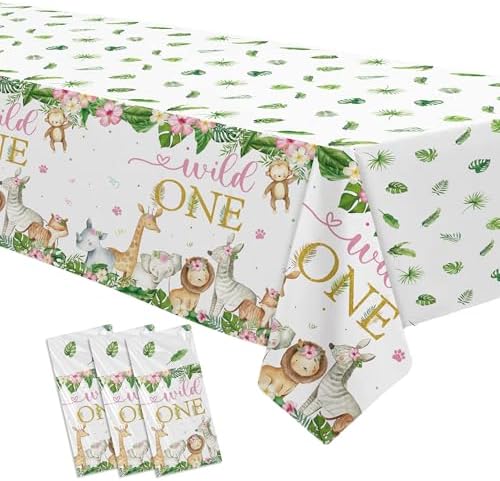 Wild One Birthday Decorations Tablecloth Set