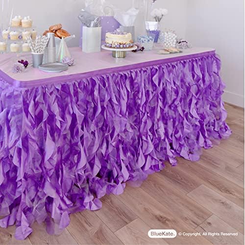 Bluekate Willowy Purple Tutu Table Skirt 9ft