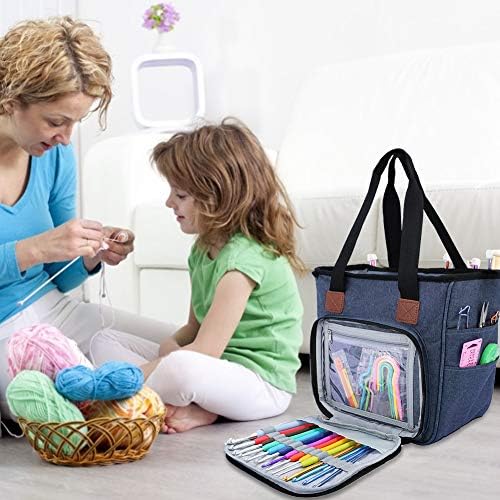 SumDirect Yarn Storage Tote Bag - Blue