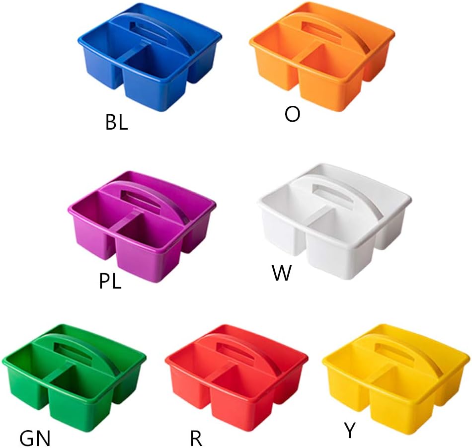 MODODO 3 Compartment Storage Basket Bin Box for Classroom and Home