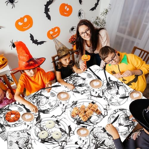 Gothic Halloween Crows Tableware Set 142pcs