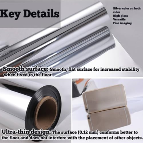 Silver Mirror Rug Wedding Aisle Runner 65x3ft