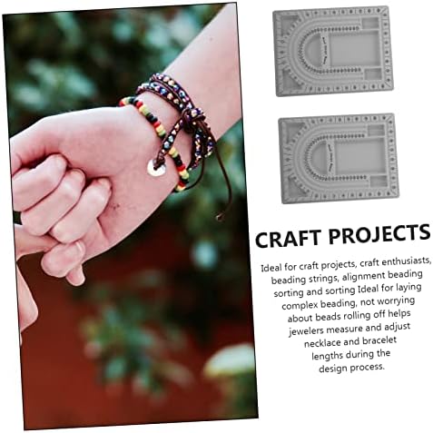 2pcs Bead Design Board for DIY Jewelry Making and Storage