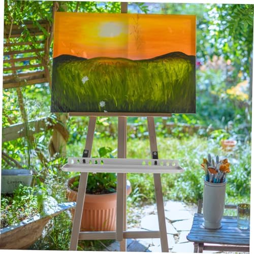 DIYEAH Easel Tray Hand Crank Organizer