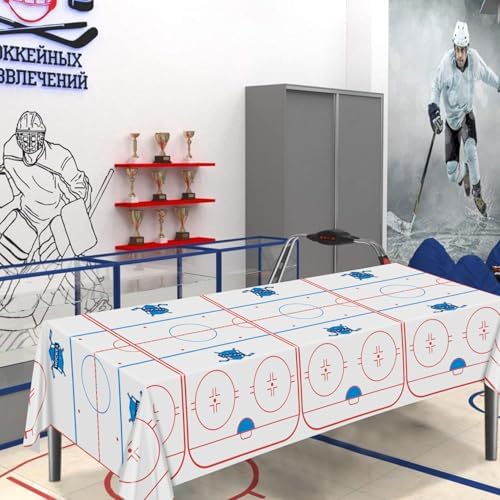 Ice Hockey Table Cover Set 3 Pack 86x51 Inches