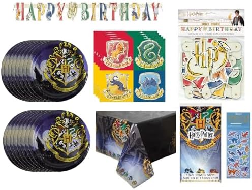 Harry Potter Birthday Party Supplies Decoration Bundle for 16