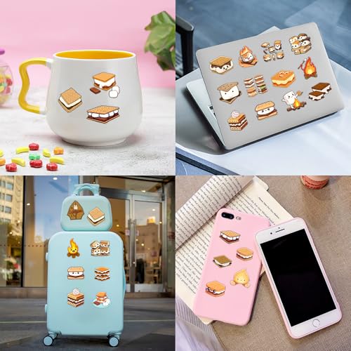 100 PCS Smores Temporary Tattoos for Kids and Adults