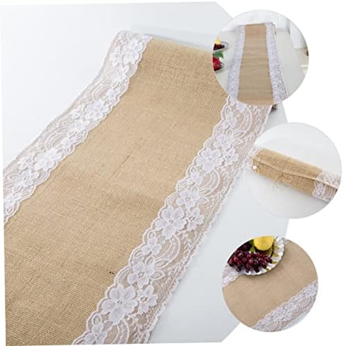 Zerodeko Rustic Lace Table Runner for Home and Parties
