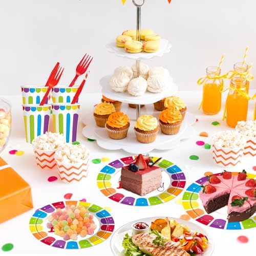 125 Pcs Rainbow Birthday Party Supplies Set