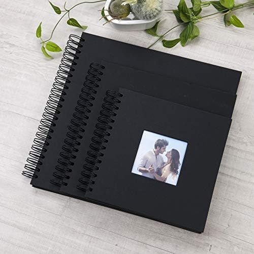 12x12 Inch Large DIY Scrapbook Photo Album with Window Cover