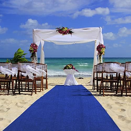 KAMPCO Blue Wedding Aisle Carpet Runner Rug