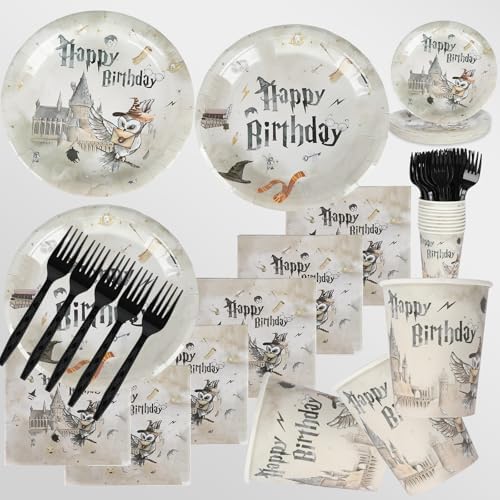 152pcs Magical Wizard Party Supplies Kit