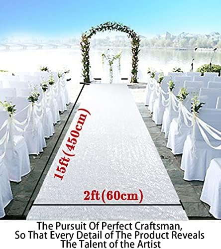 Glitter Aisle Runner for Weddings 2ft x 15ft Sequin Carpet