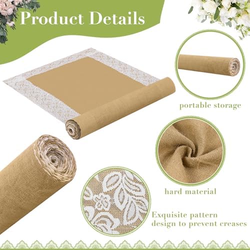 White Fake Petals Aisle Runner Wedding Decor 30x34 Inch